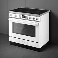 Portofino CPF90I1PWH2 induktionsspis med ugn 90 cm, vit
