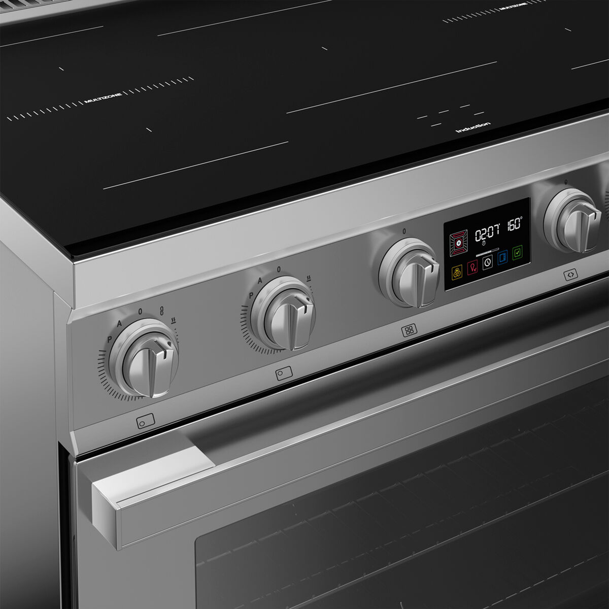 Portofino CPF90I1PX2 induktionsspis med ugn 90 cm, rostfritt stål