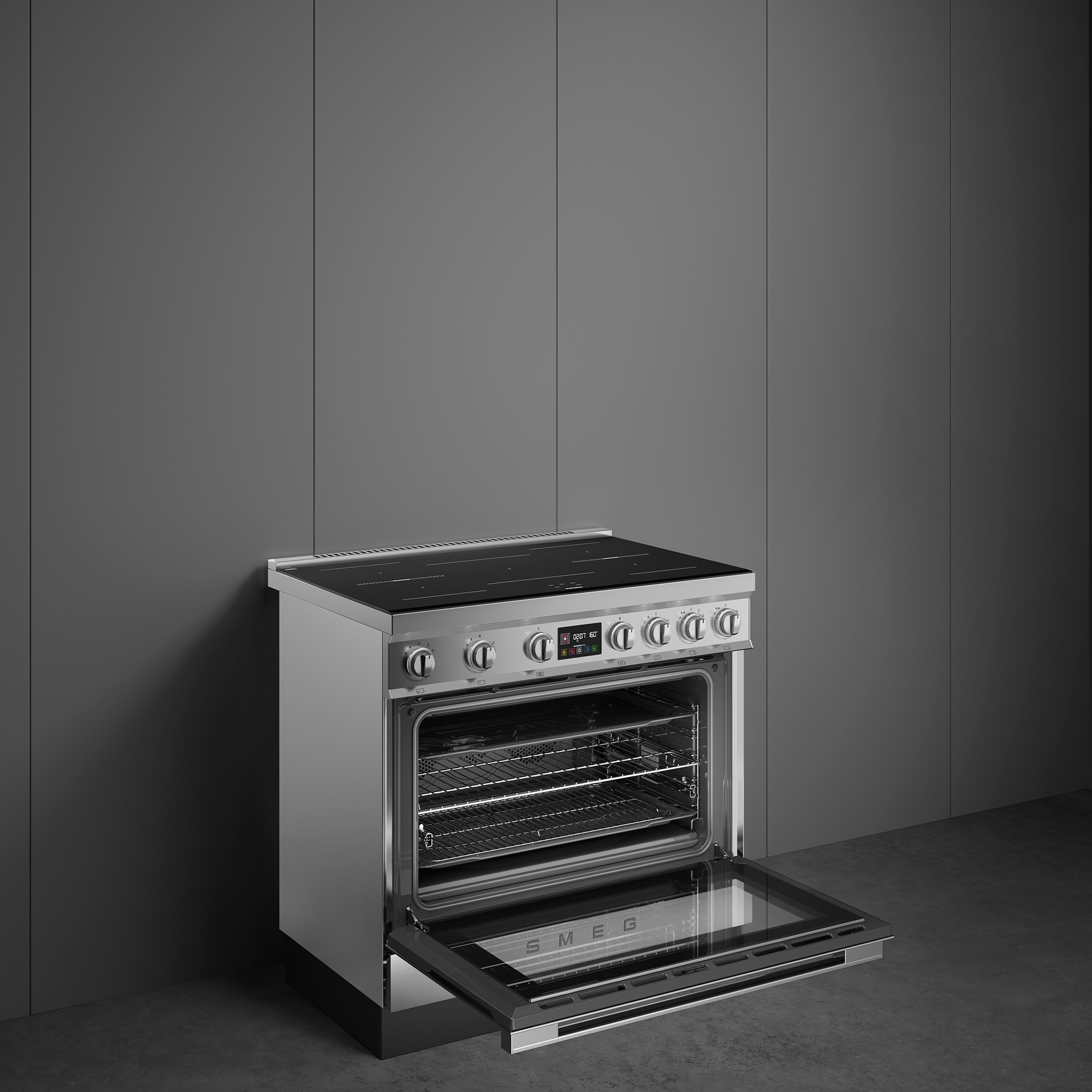 Portofino CPF90I1PX2 induktionsspis med ugn 90 cm, rostfritt stål