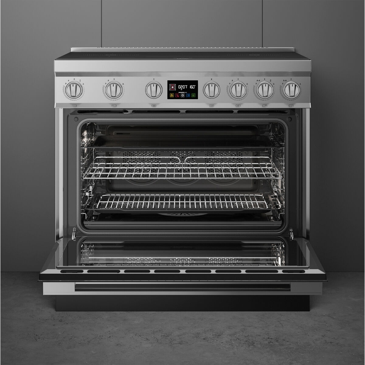 Portofino CPF90I1PX2 induktionsspis med ugn 90 cm, rostfritt stål