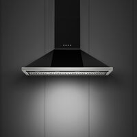 Portofino KCU124BL seinään kiinnitettävä liesituuletin 120 cm, musta
