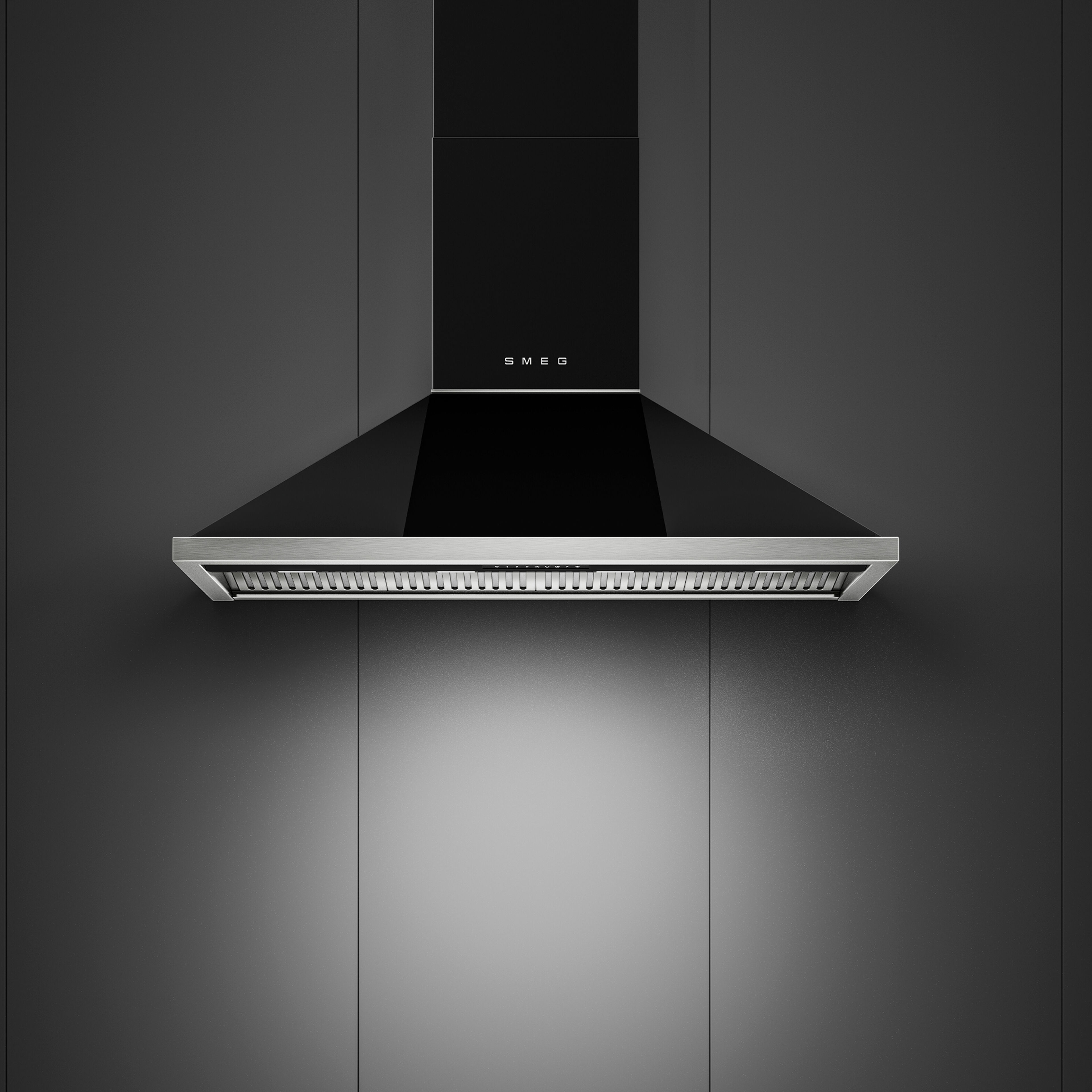 Portofino KCU124BL seinään kiinnitettävä liesituuletin 120 cm, musta
