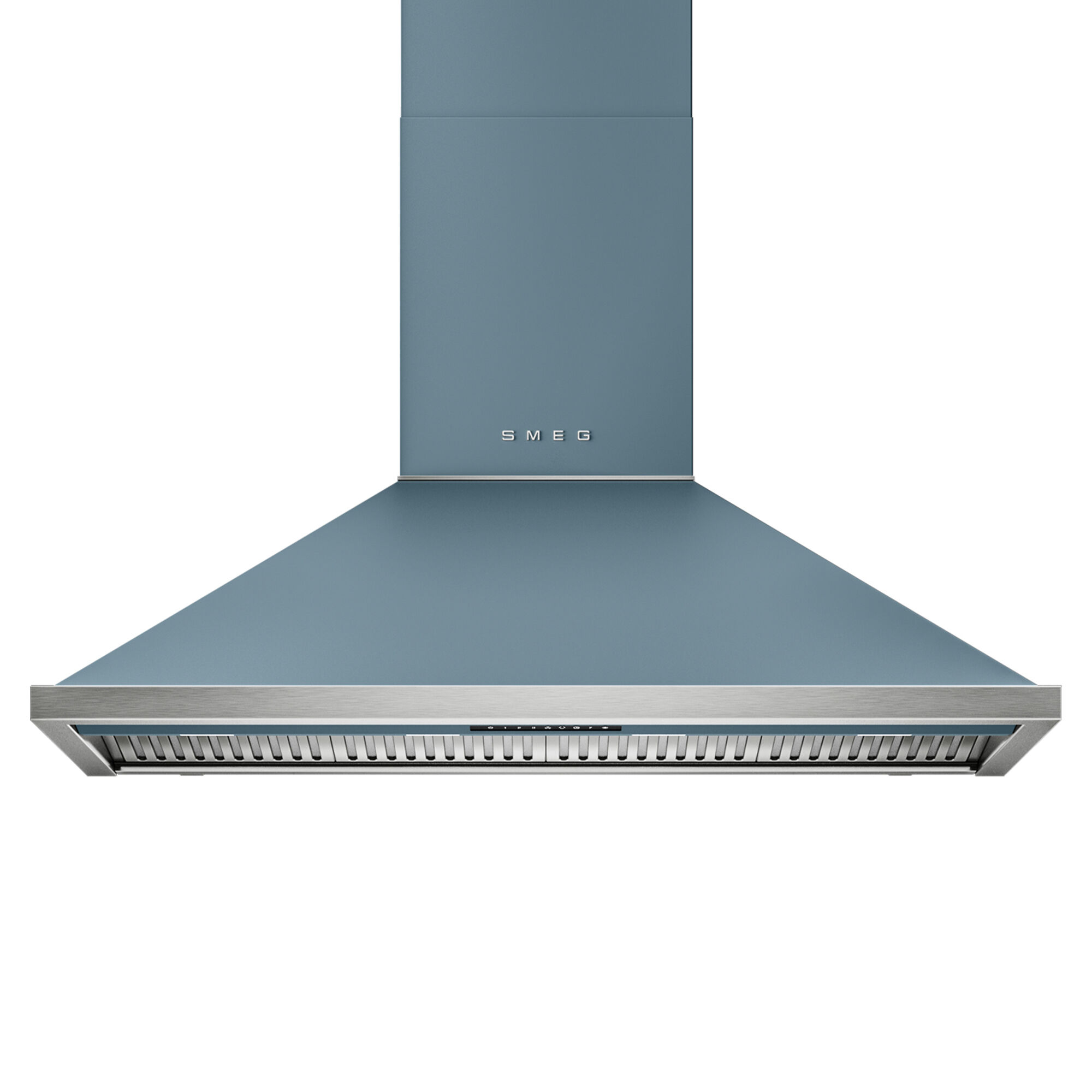 Smeg Portofino KCU124SBM væghængt emhætte 120 cm, storm blue