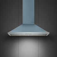 Portofino KCU124SBM seinälle asennettava liesituuletin 120 cm, Storm Blue