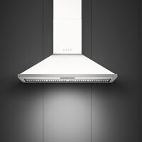 Portofino KCU124WH seinälle asennettava liesituuletin 120 cm, valkoinen
