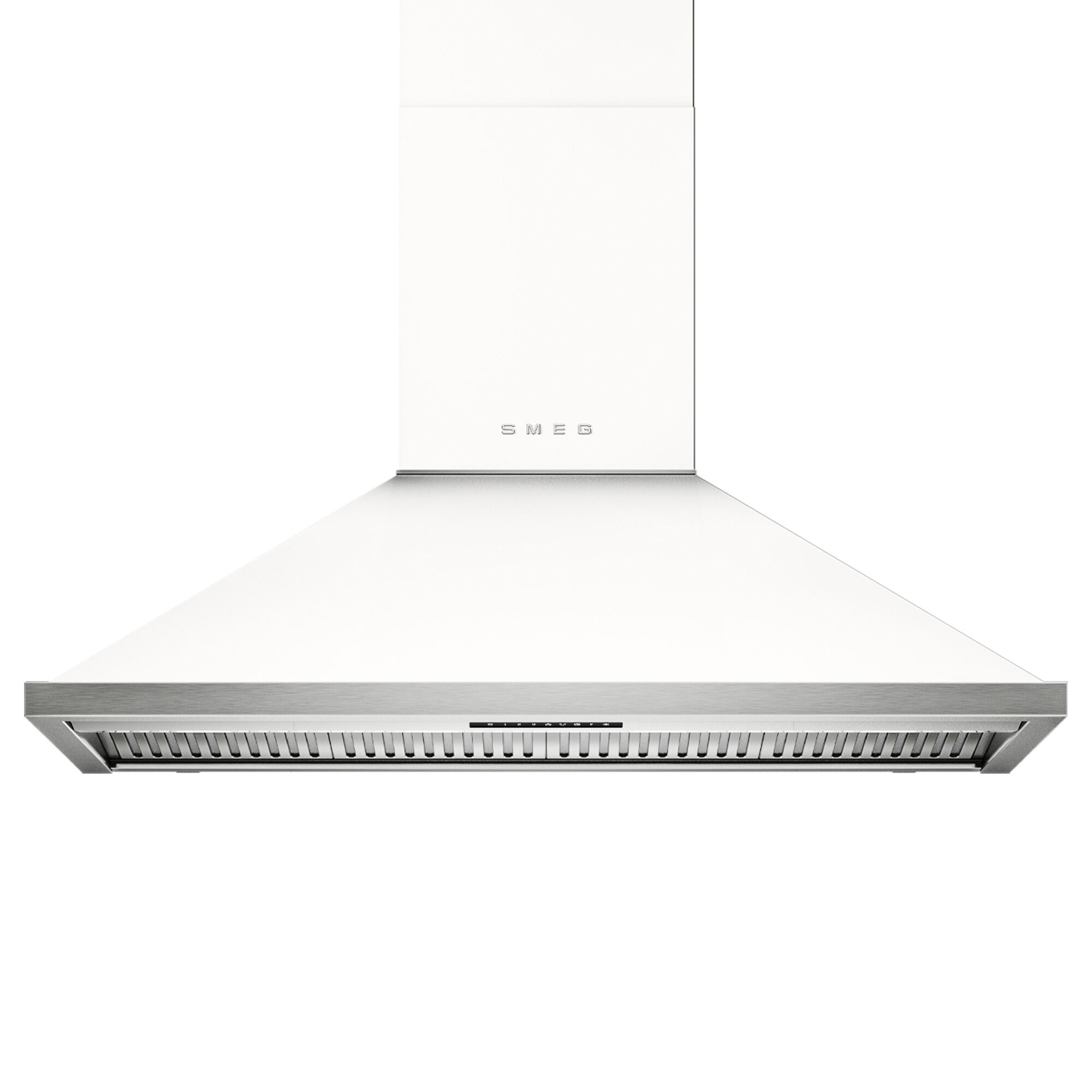 Smeg Portofino KCU124WH væghængt emhætte 120 cm, hvid
