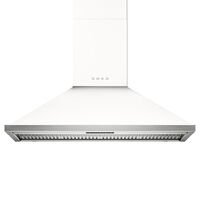 Portofino KCU124WH seinälle asennettava liesituuletin 120 cm, valkoinen