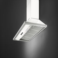 Portofino KCU124WH seinälle asennettava liesituuletin 120 cm, valkoinen