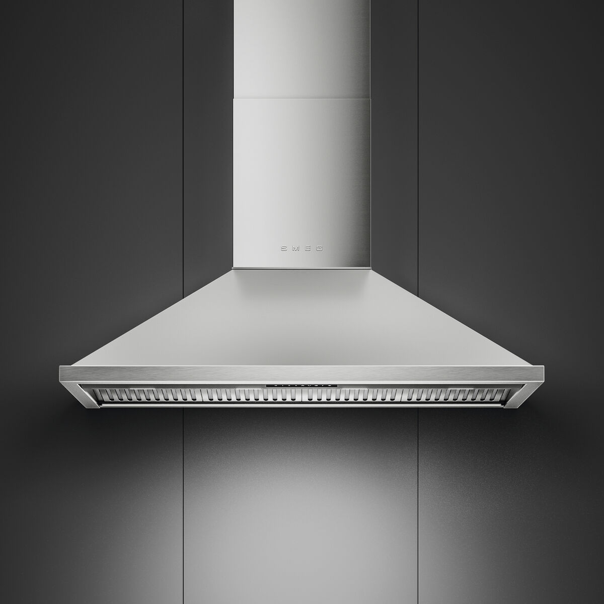 Portofino KCU124X seinälle asennettava liesituuletin 120 cm, ruostumaton teräs
