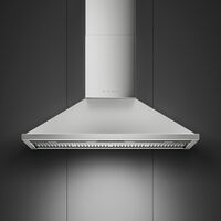 Portofino KCU124X seinälle asennettava liesituuletin 120 cm, ruostumaton teräs