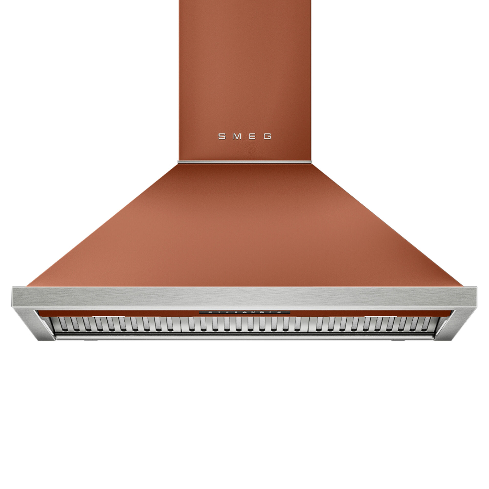Smeg Portofino KCU94ACM væghængt emhætte 90 cm, amber clay