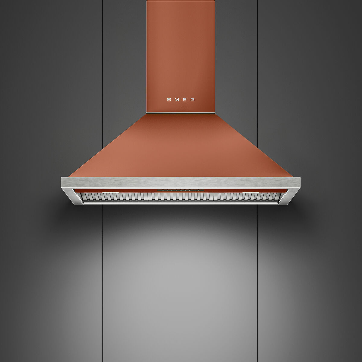 Portofino KCU94ACM vägghängd köksfläkt 90 cm, amber clay