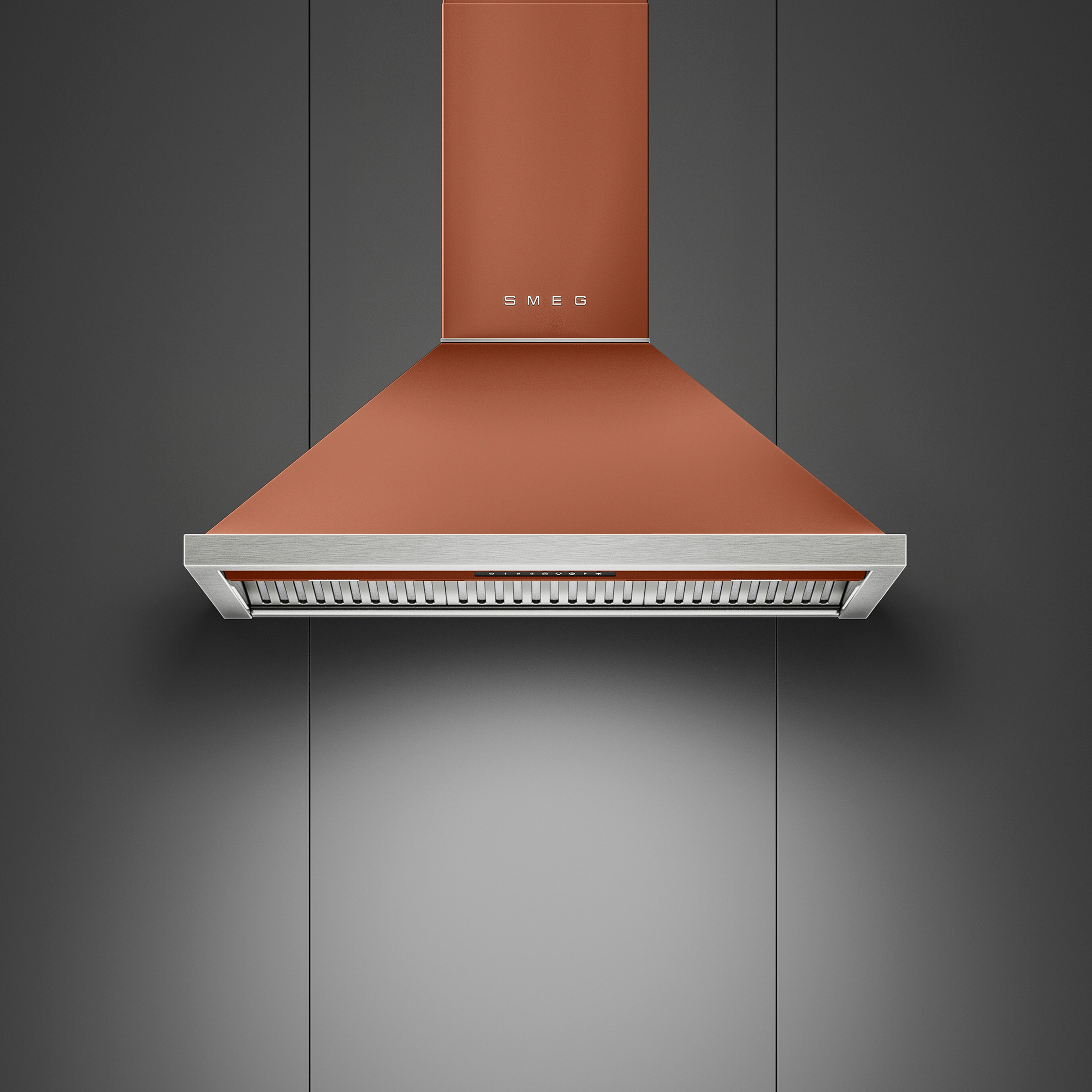 Portofino KCU94ACM vägghängd köksfläkt 90 cm, amber clay