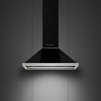 Portofino KCU94BL vägghängd köksfläkt 90 cm, svart