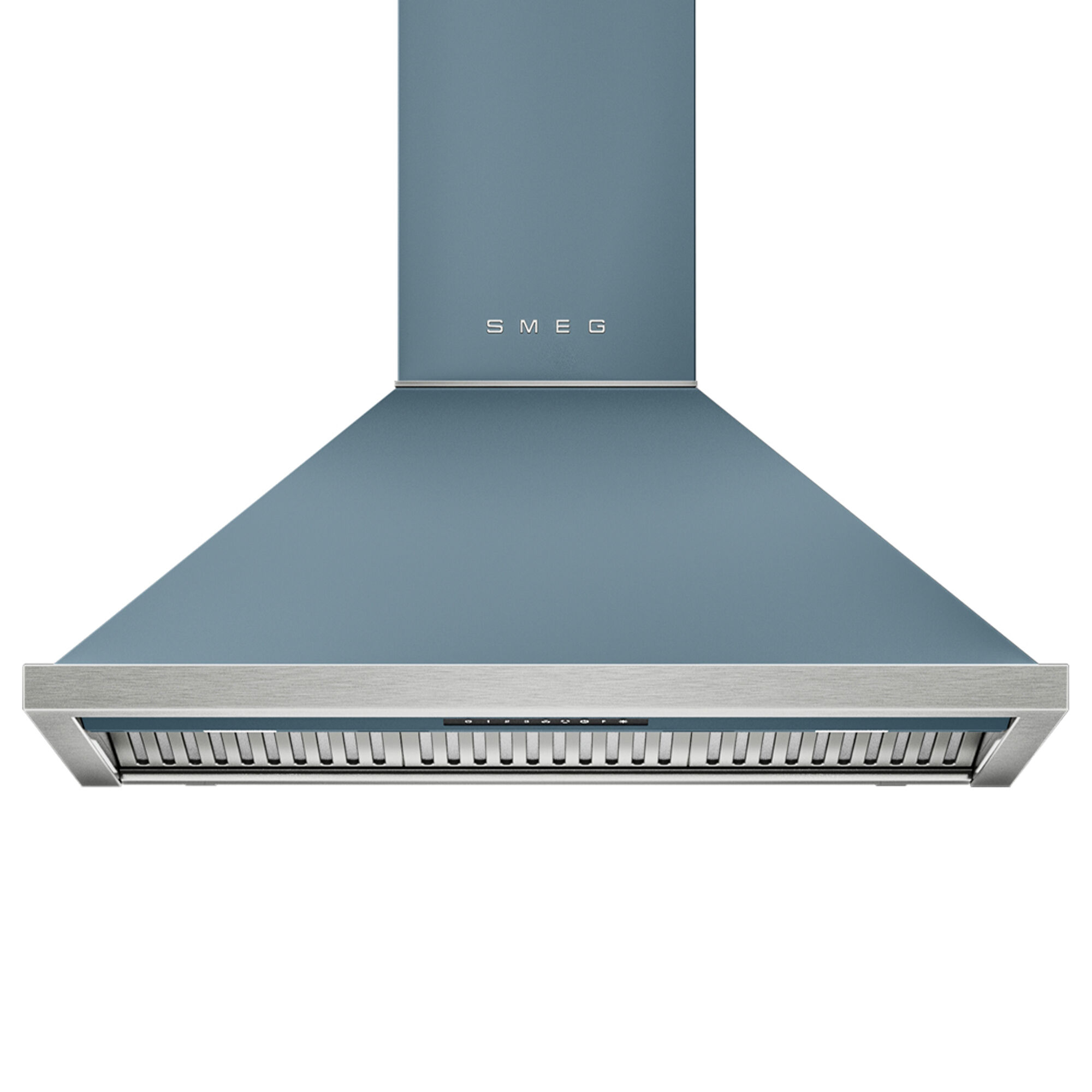 Smeg Portofino KCU94SBM væghængt emhætte 90 cm, storm blue