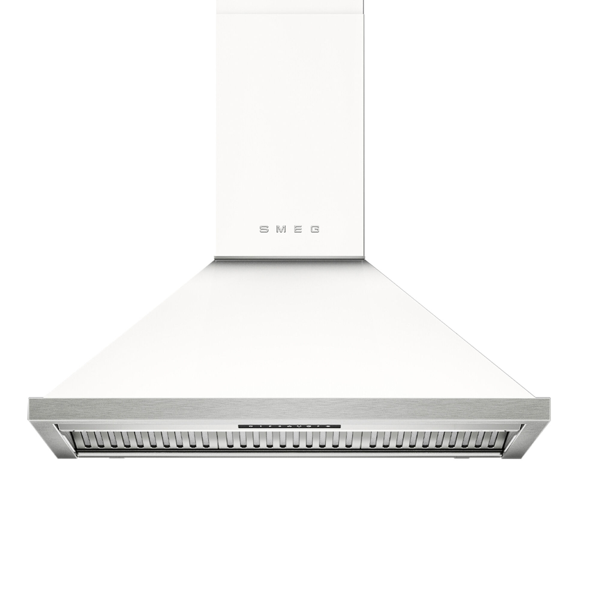 Smeg Portofino KCU94WH vægmonteret emhætte 90 cm, hvid