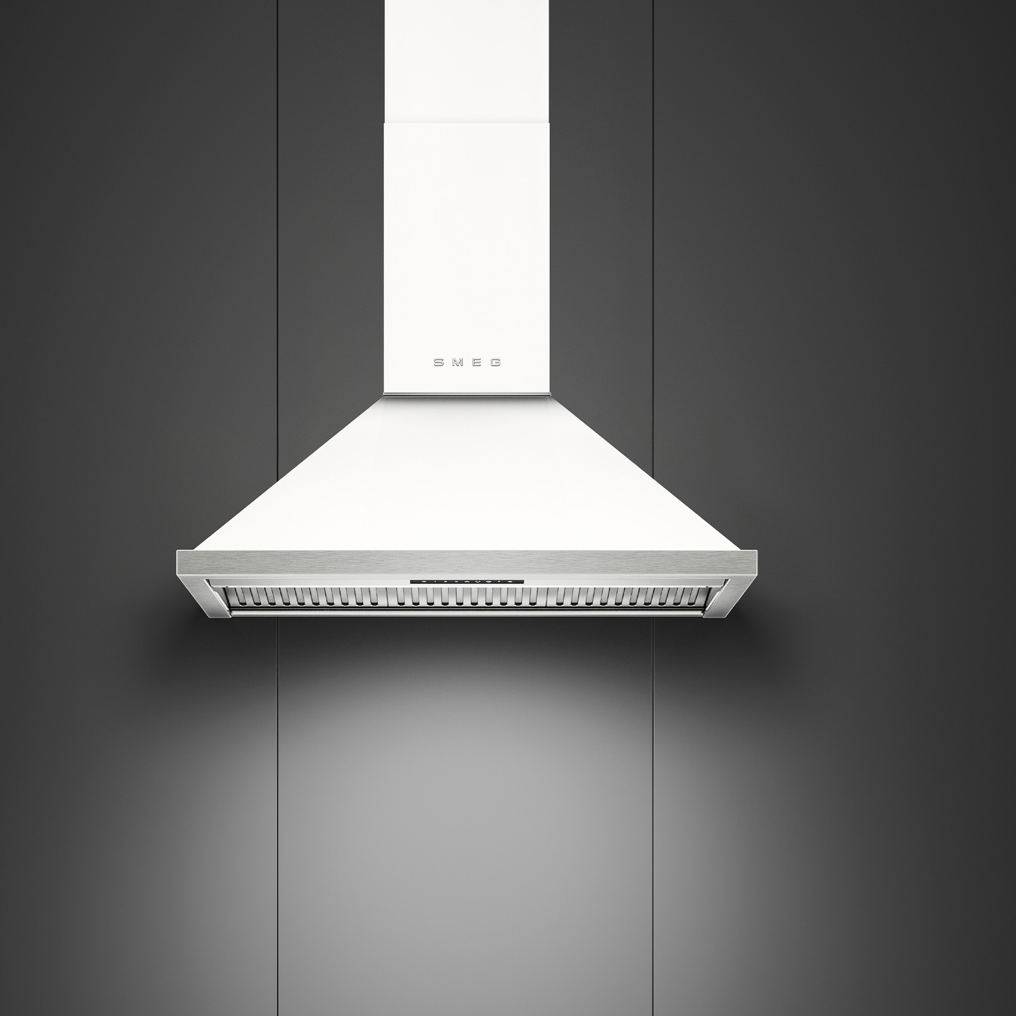 Portofino KCU94WH vägghängd köksfläkt 90 cm, vit