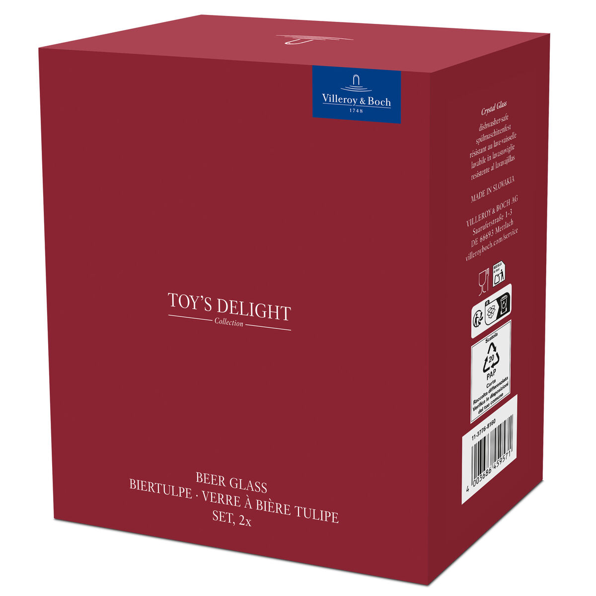 Toy’s Delight ölglas 30 cl, 2-pack