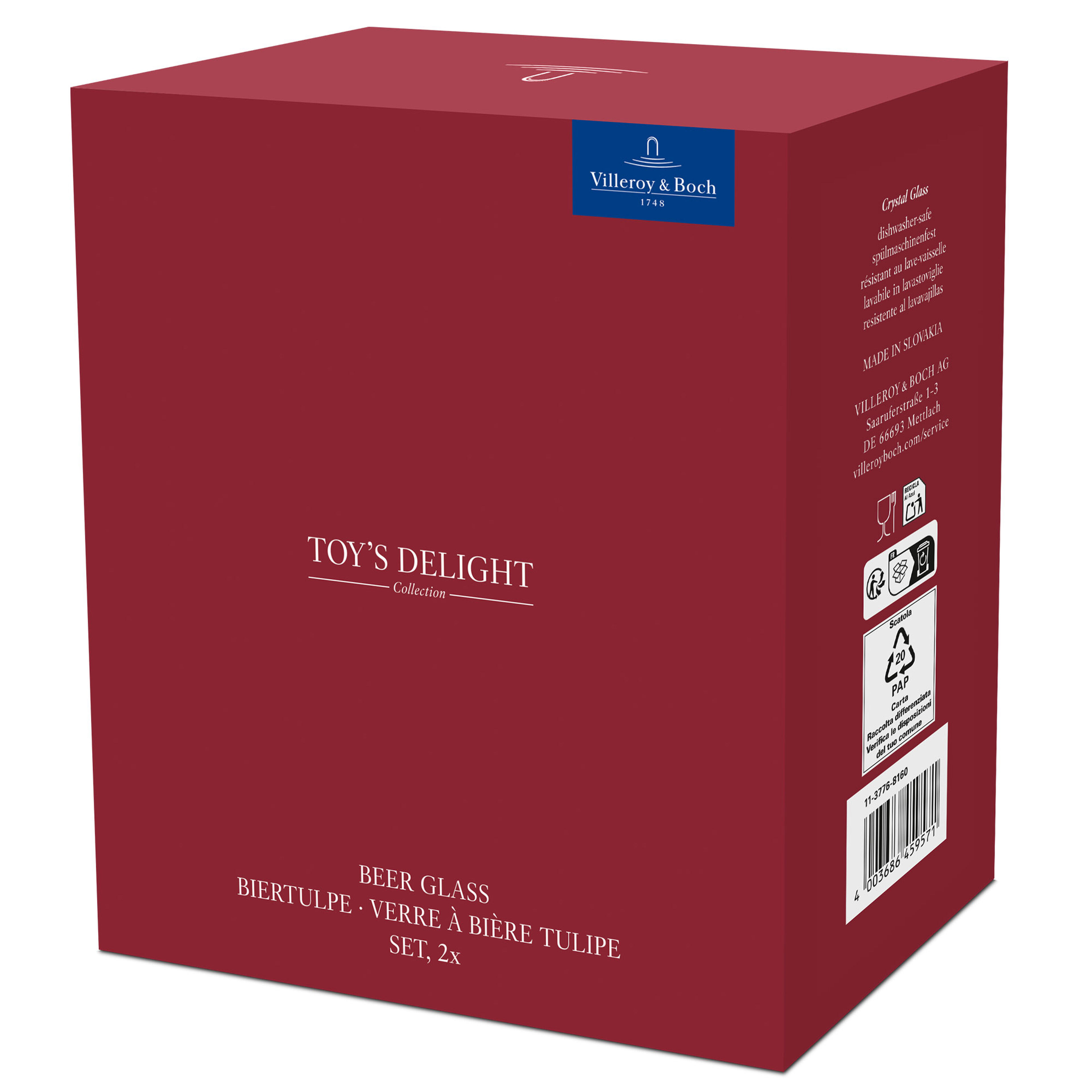 Toy’s Delight ölglas 30 cl, 2-pack
