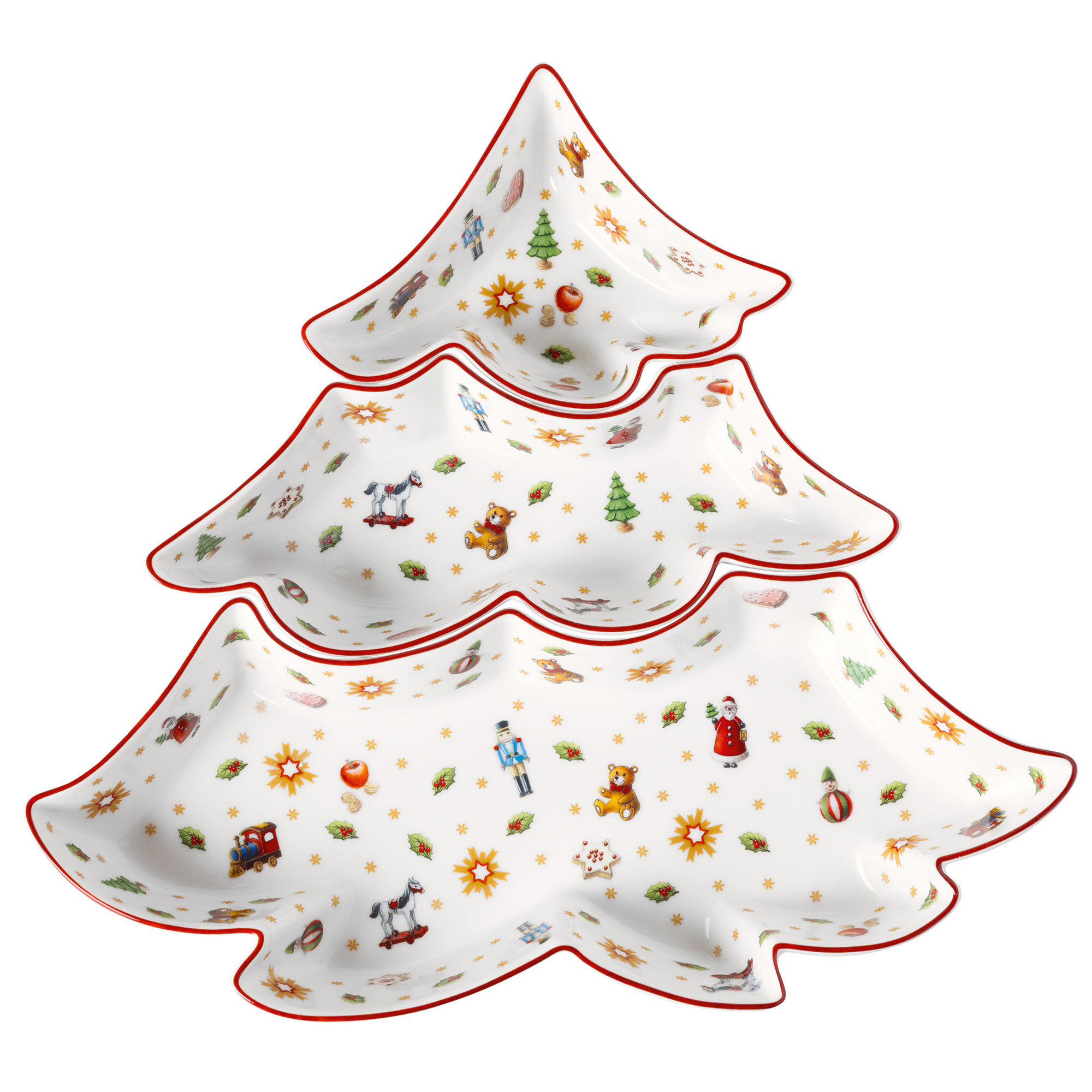 Villeroy & boch Toy’s Delight skålsæt juletræ, 3 dele