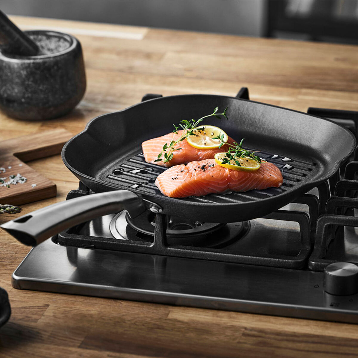 Gourmet Garonne grillpanna 48,2 × 28 × 6,5 cm, svart