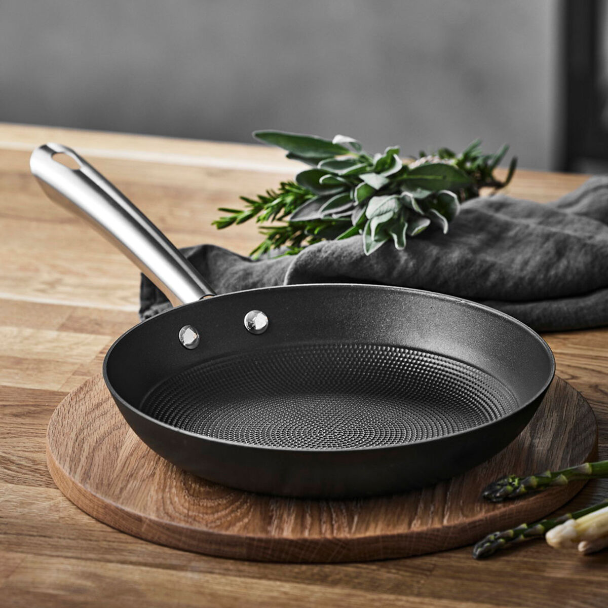 Gourmet Garonne støbejernspande 24 cm, sort