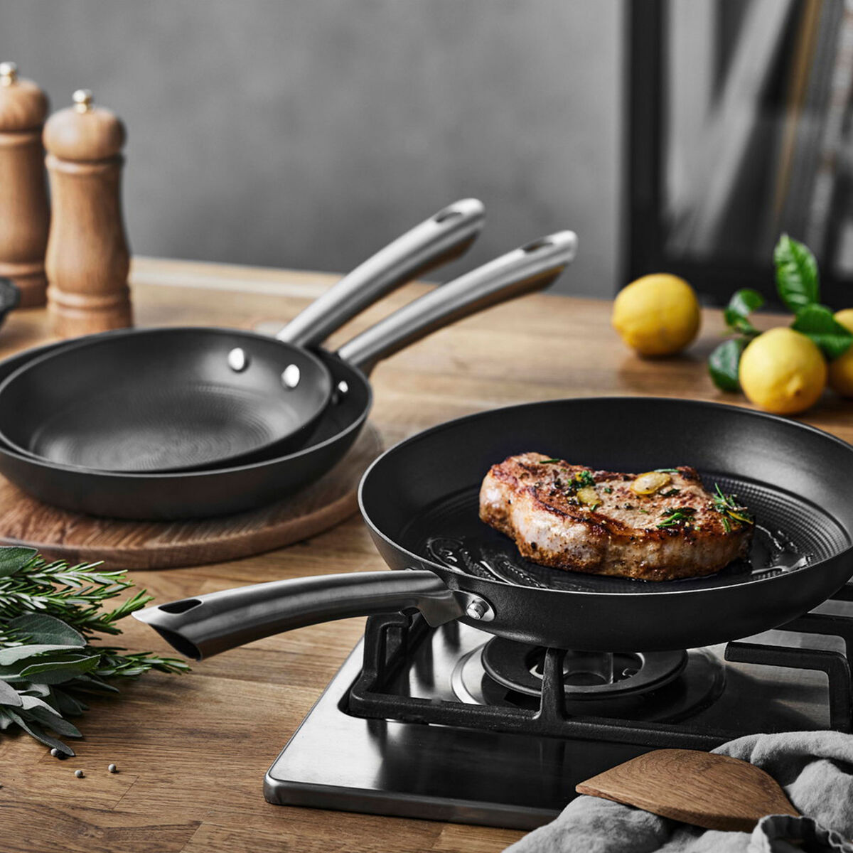 Gourmet Garonne stegepande 28 cm, sort