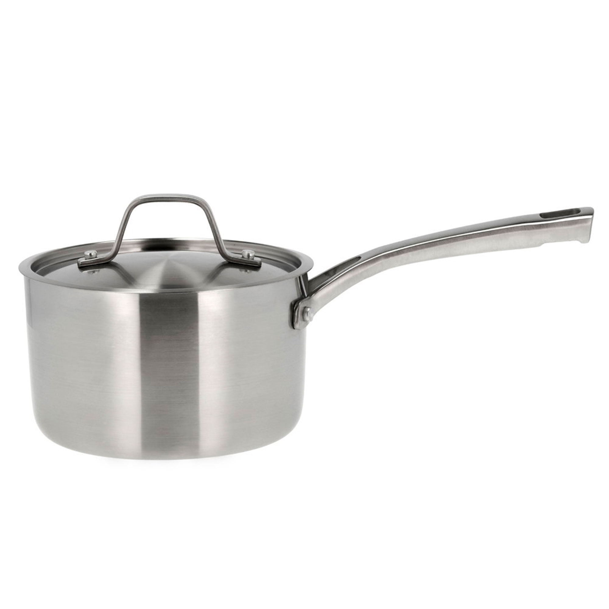 Pillivuyt Gourmet Divette saucekasserolle med låg 1,9 liter, rustfrit stål