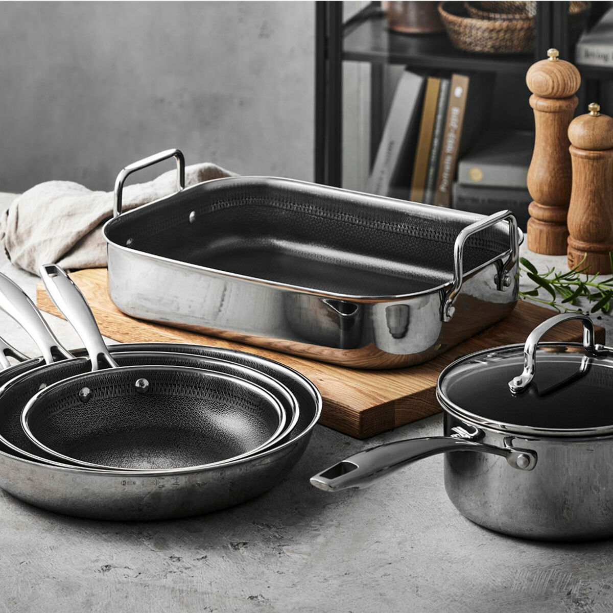 Gourmet Paillon Hybrid stekpanna 24 cm, rostfritt stål