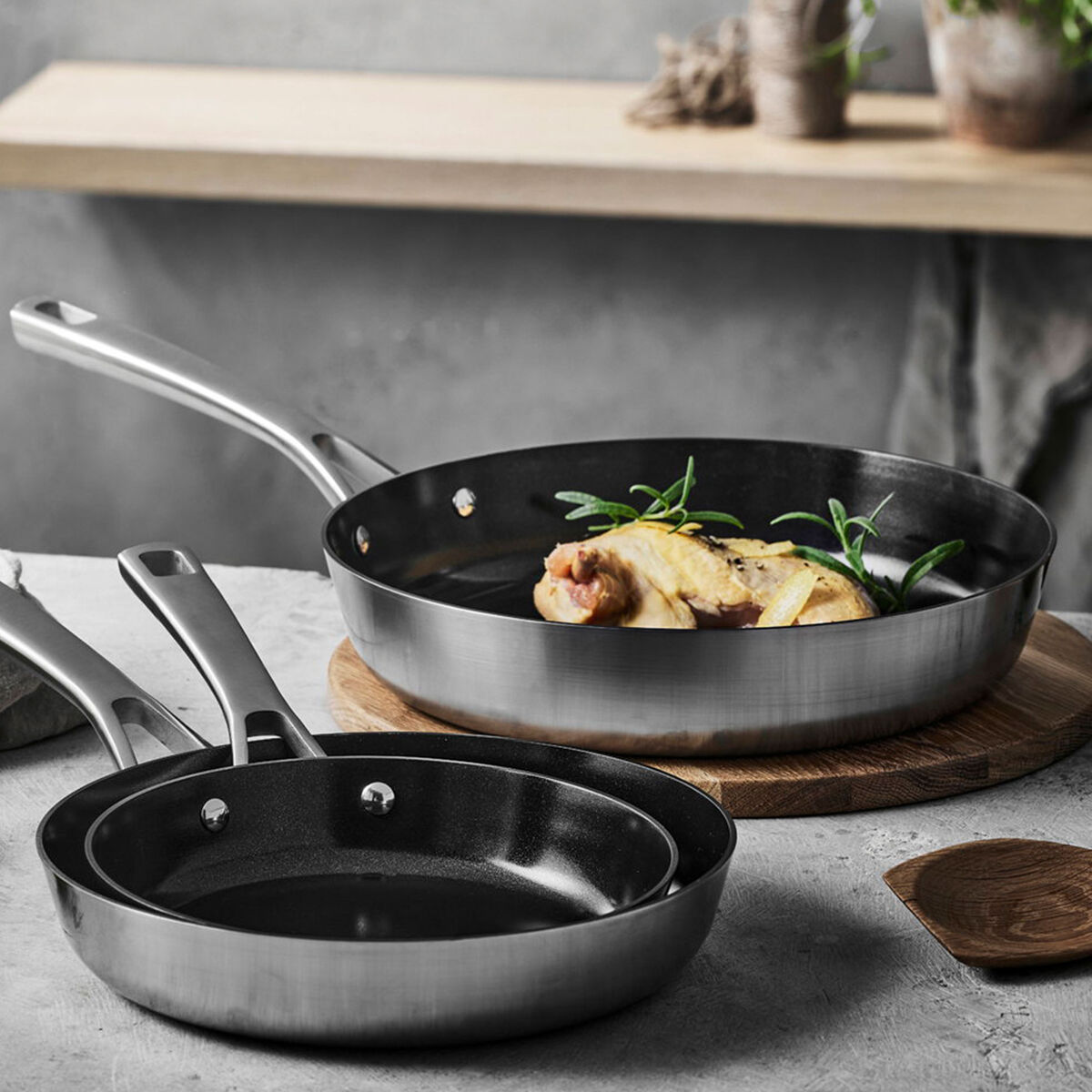 Gourmet Divette stekpanna 20 cm, rostfritt stål