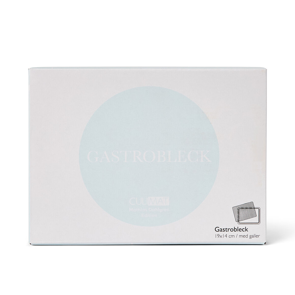 Gastrobleck med galler, 18 x 14 cm