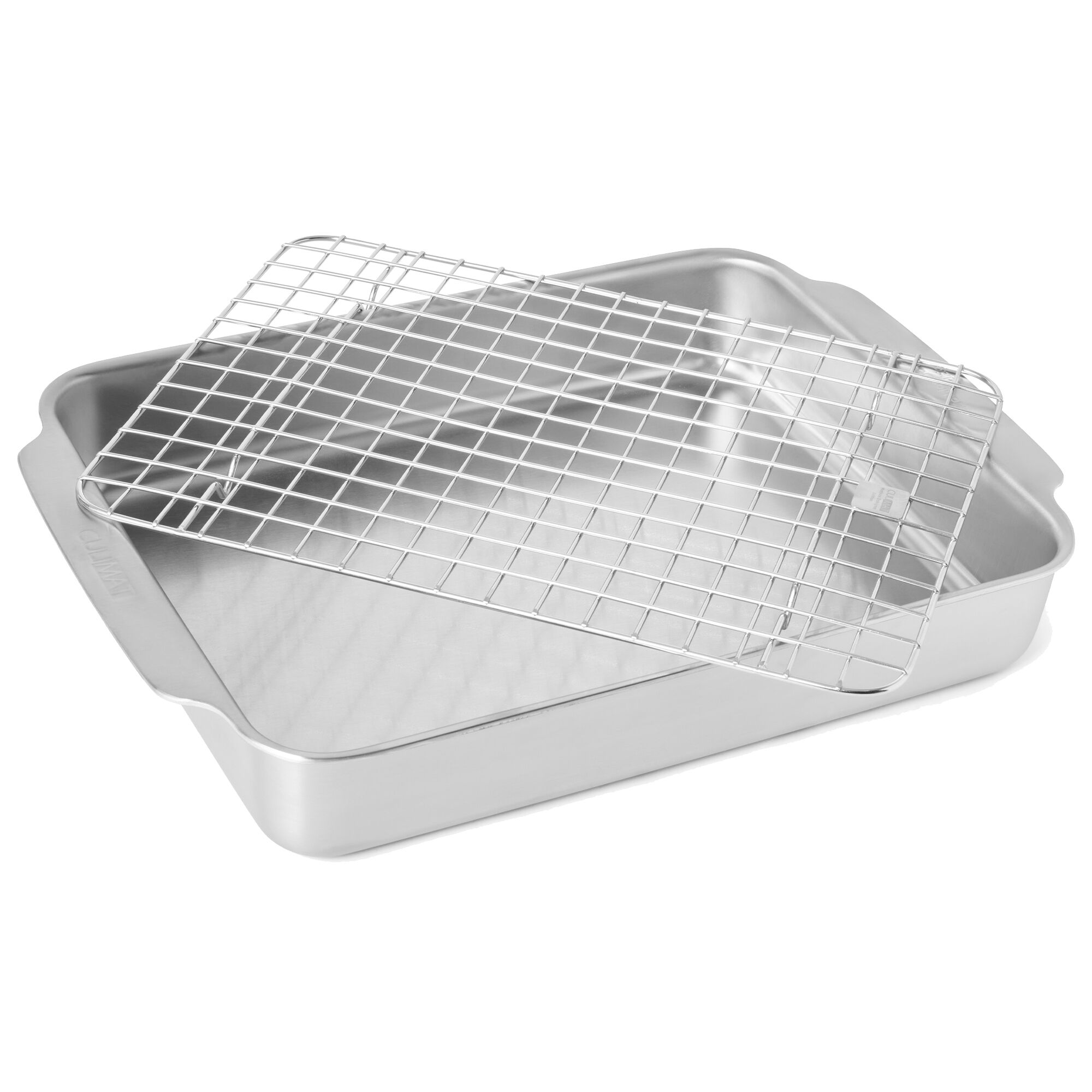 Culimat Ovnfast fad med rist 34 x 26 cm, rustfrit stål