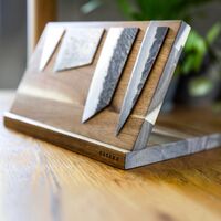Magnetiskt knivställ 19 x 25 x 24 cm, akaciaträ