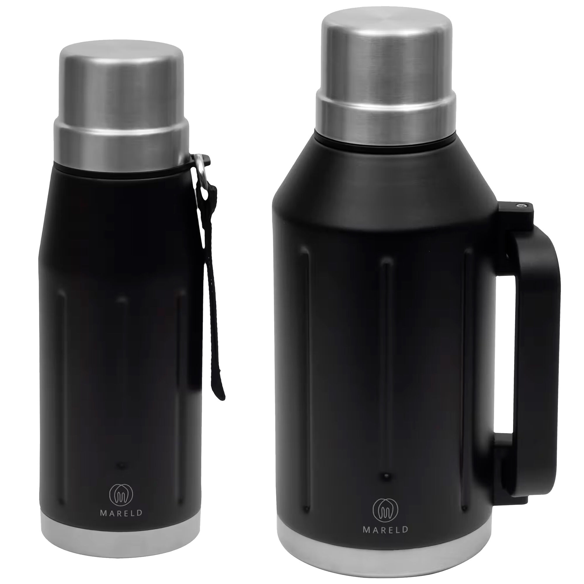 Mareld Termosæt 2 dele 1,2 liter + 0,65 liter, sort