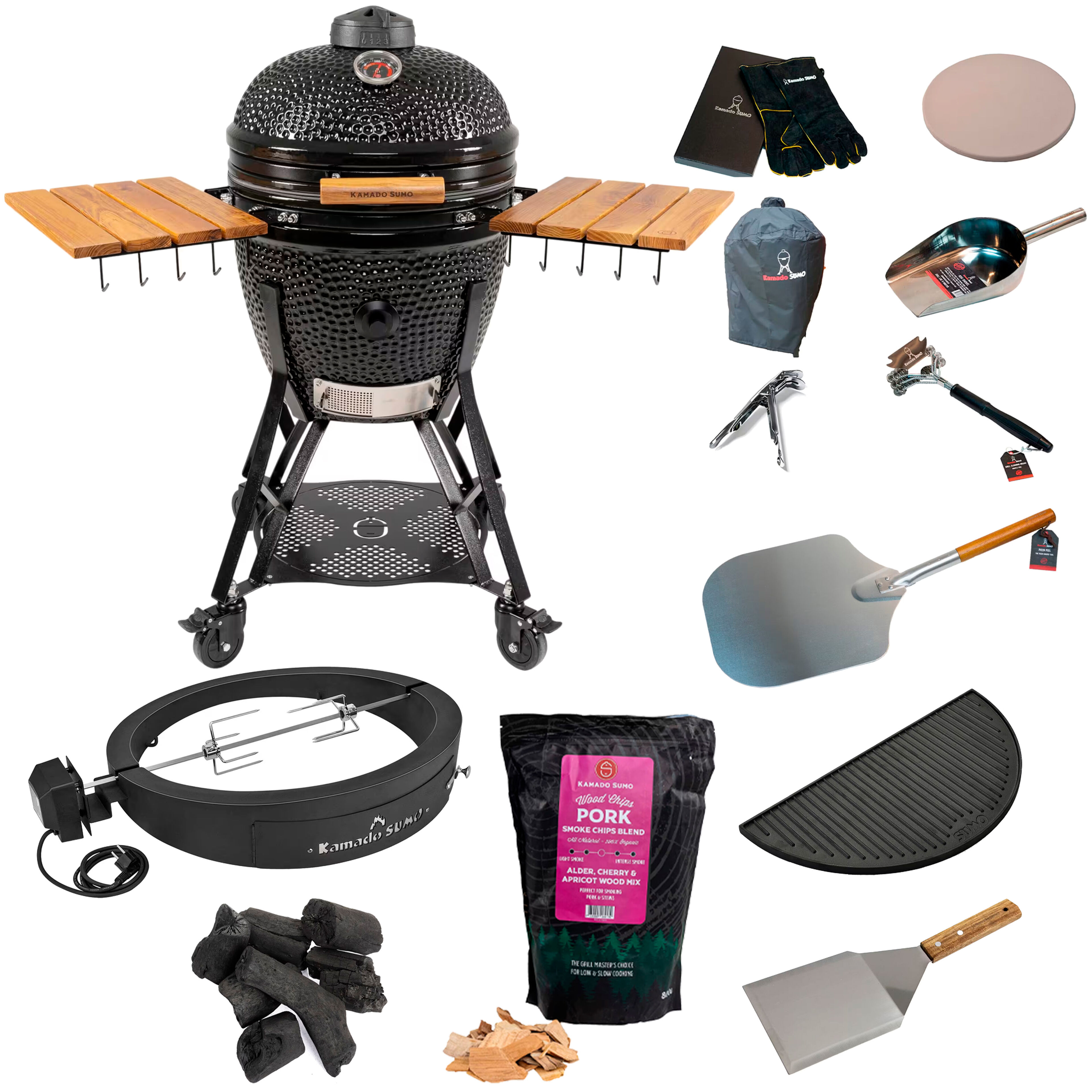 Classic Large Gen 2 + deluxe grillpaket, svart