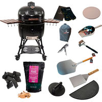 Icon Maxi kamadogrill + stora grillpaketet, svart