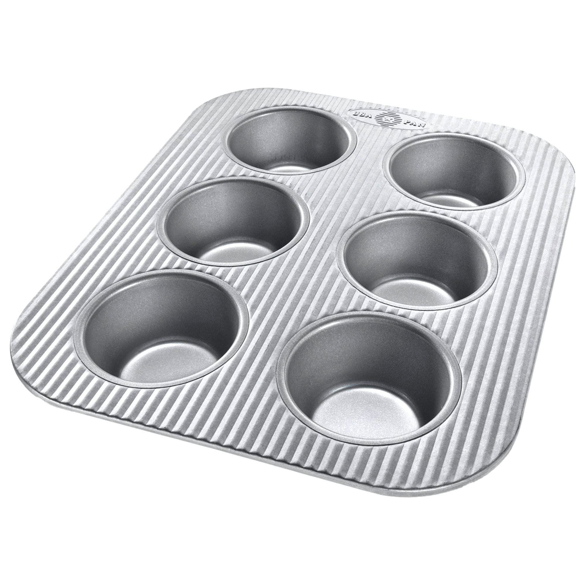 USA PAN Muffinsform 6 stk., aluminisert stål
