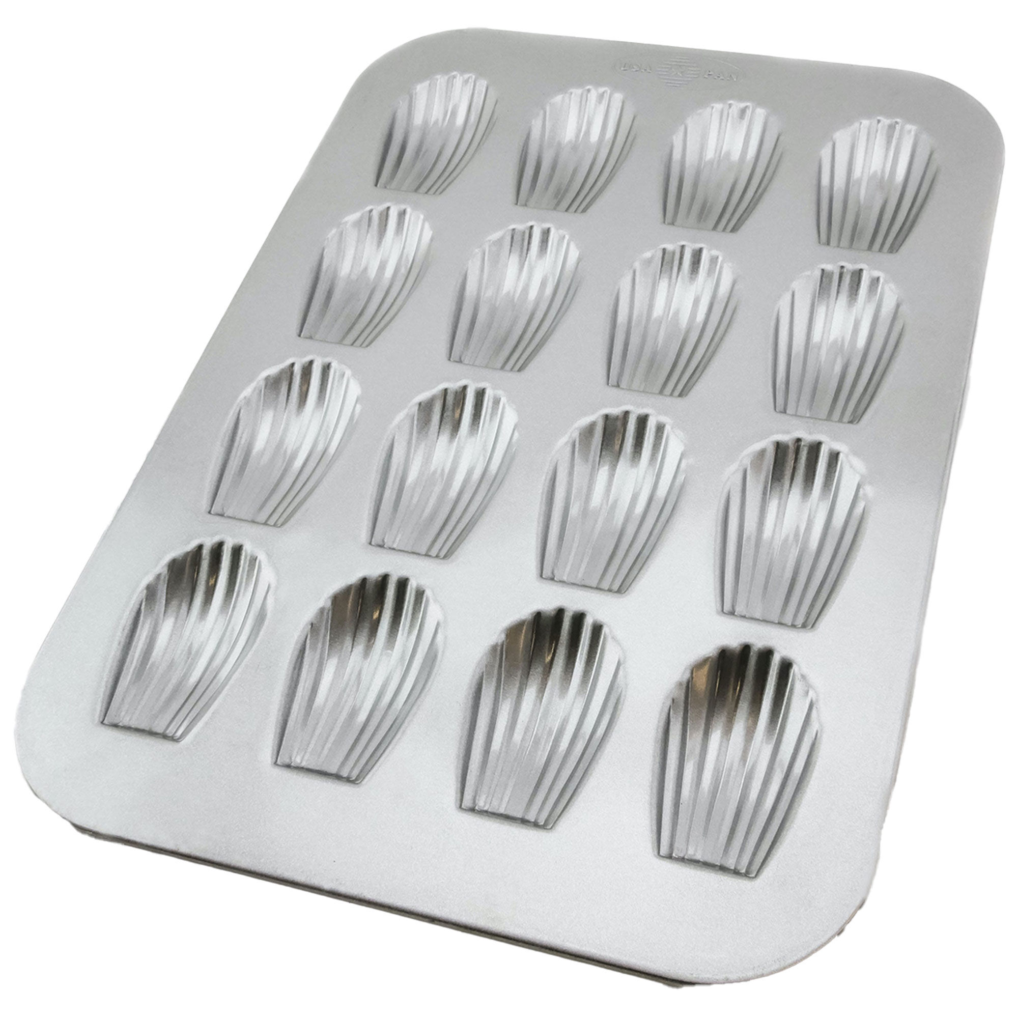 Bakform madeleinekakor 16 st, aluminiserat stål