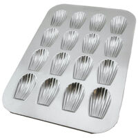 Bakform madeleinekakor 16 st, aluminiserat stål