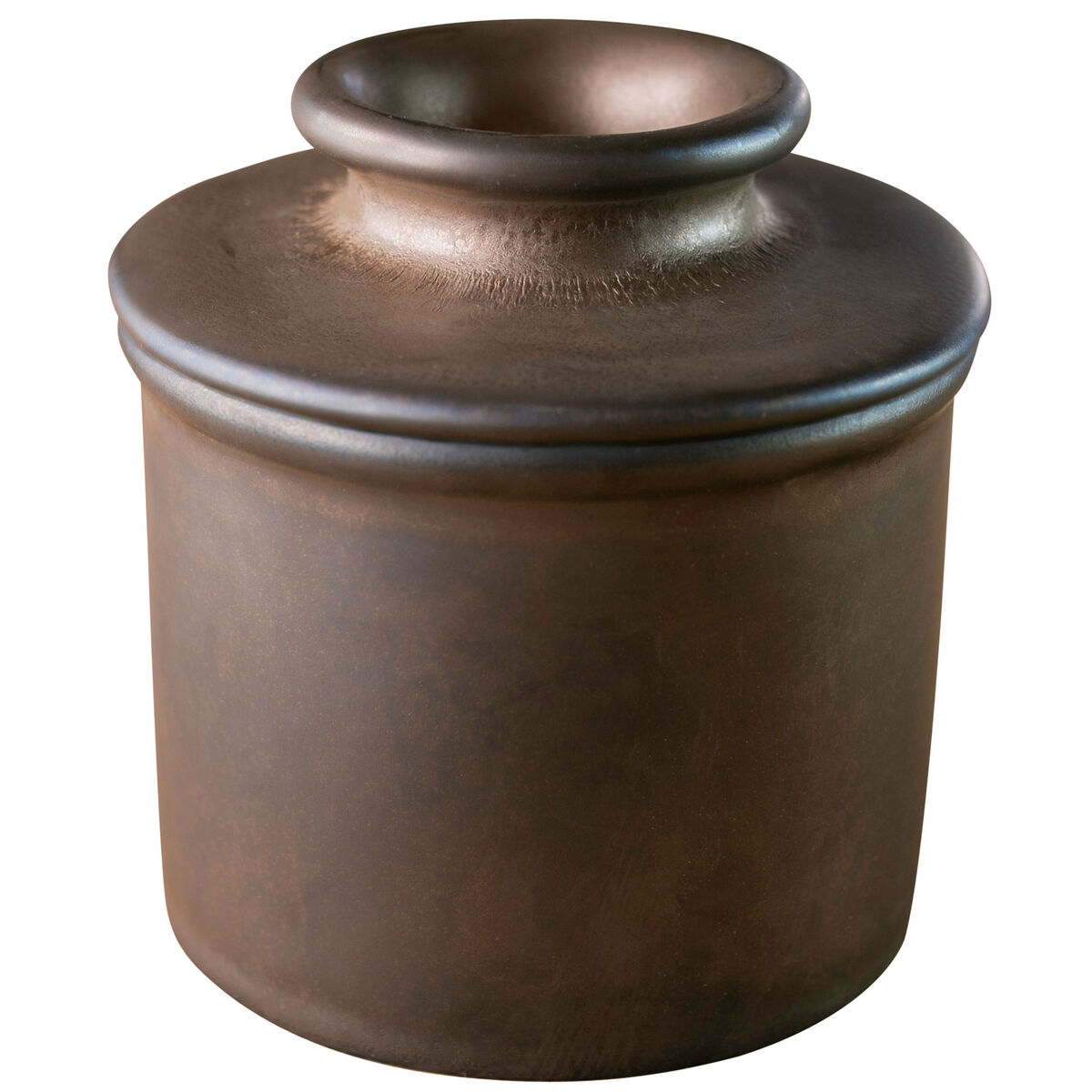 Reactive Glaze smörklocka, matte bronze