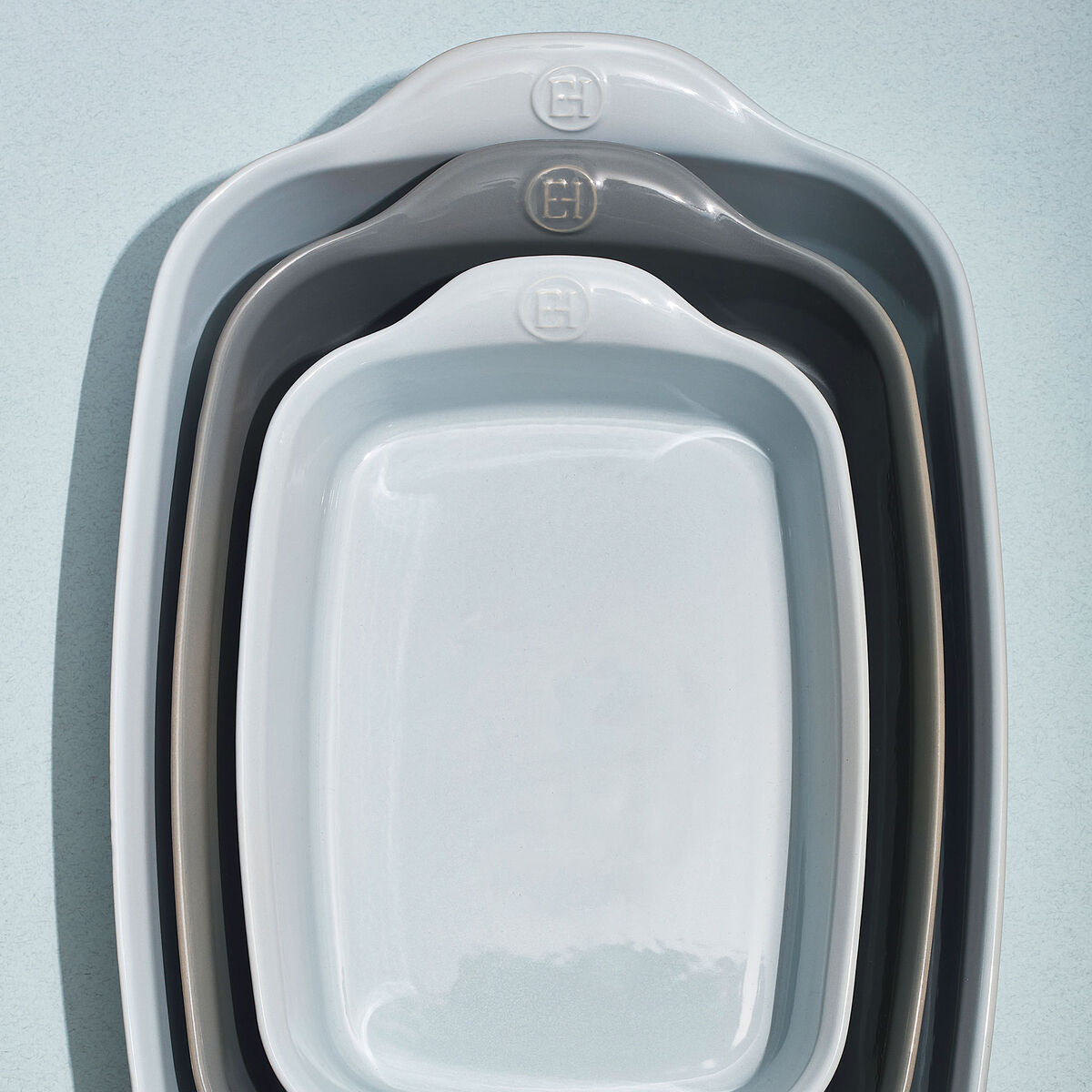 Emile Henry Ugnsform Rektangulär 4 liter, perle