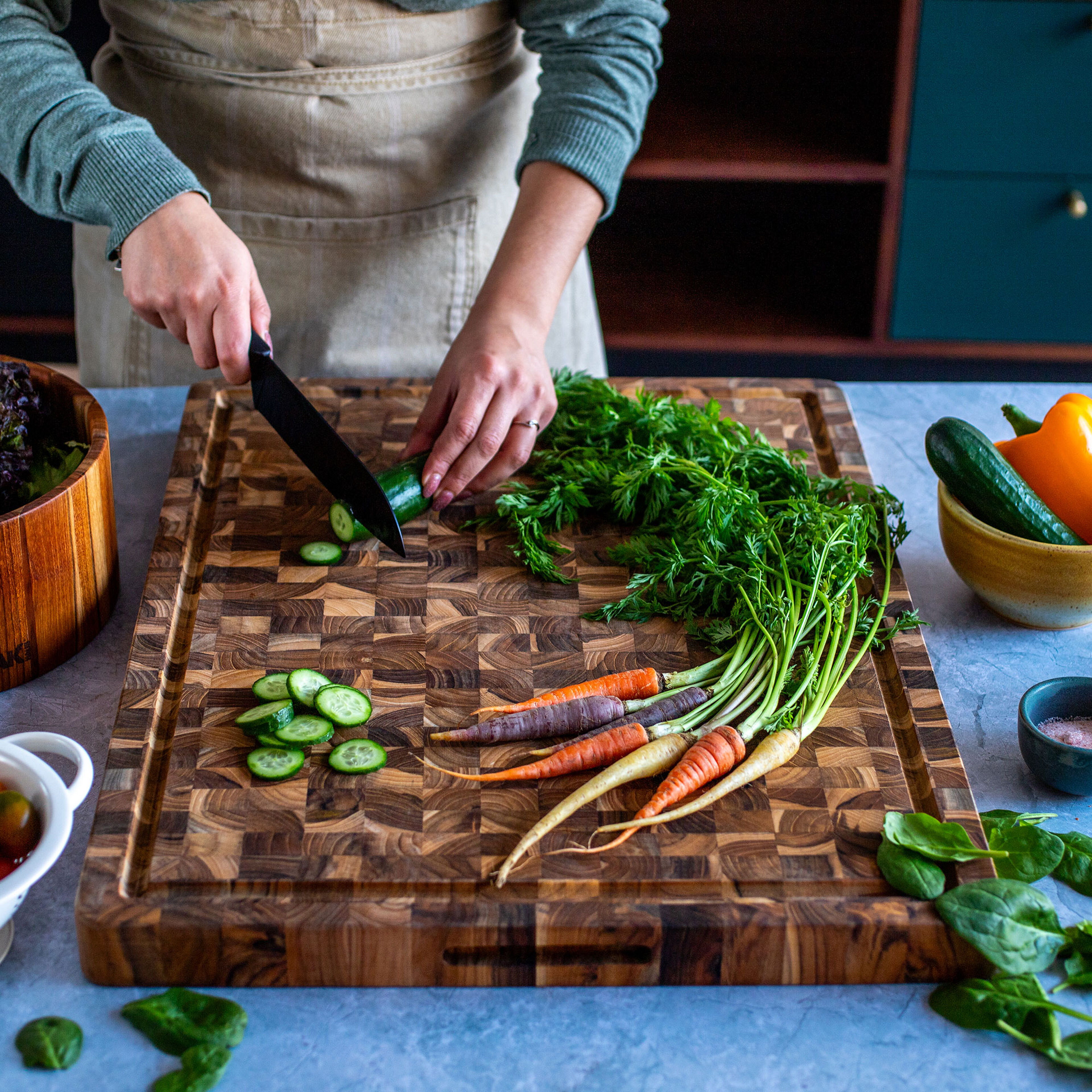Butcher Block skärbräda L