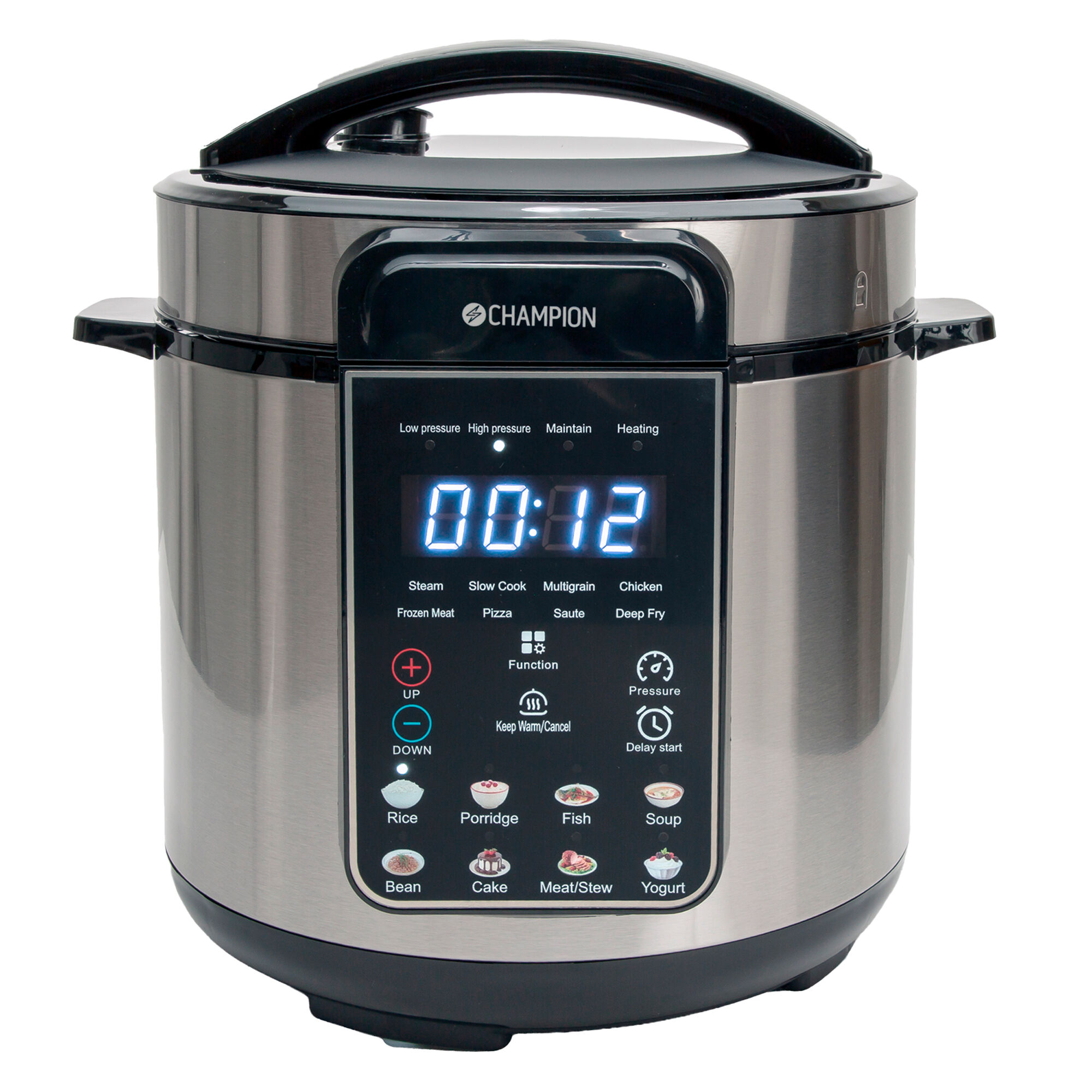 Champion Multicooker/trykkoger med keramisk belægning, 16-i-1, 6 liter