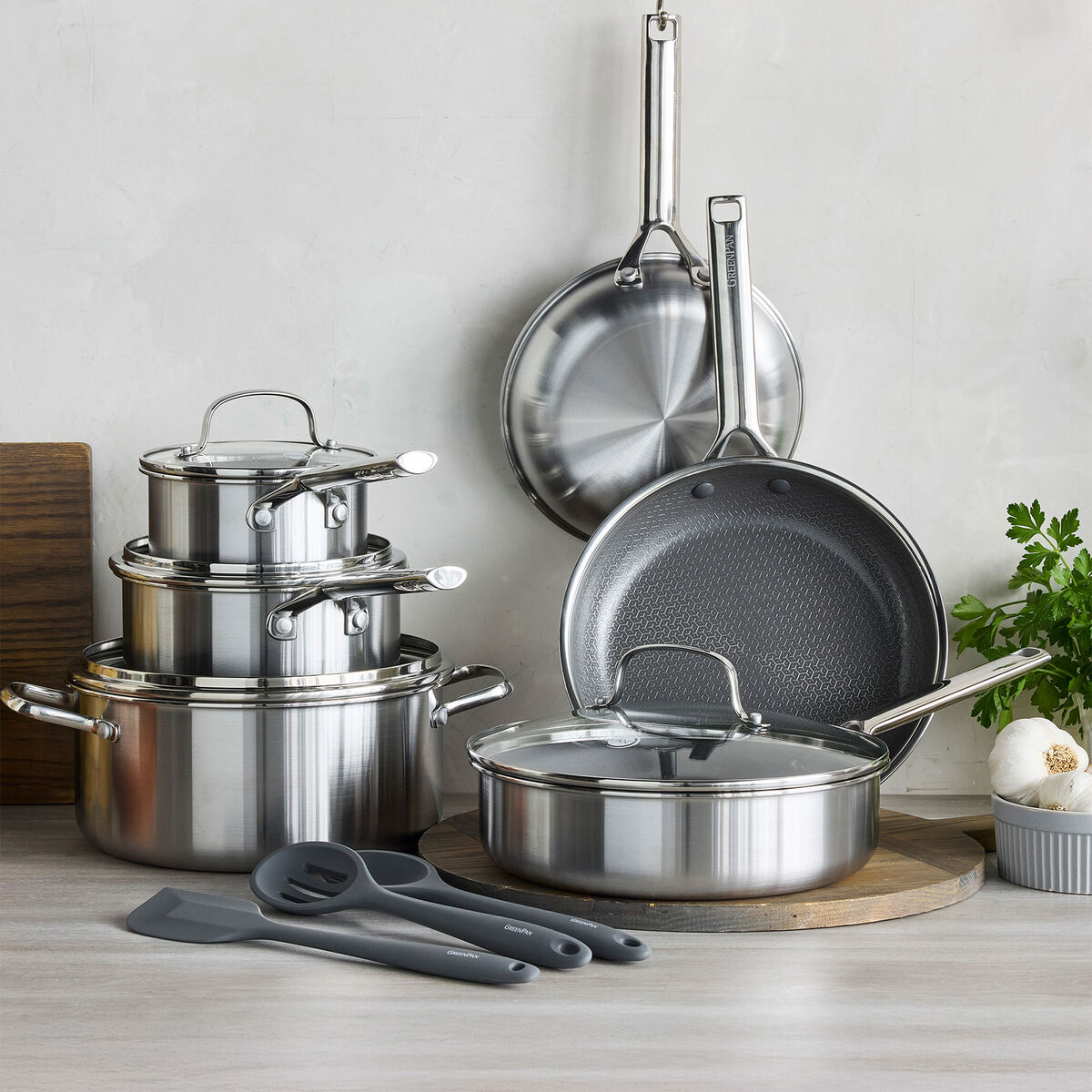 GreenPan Apex Collection Stekpanna med lock 24 cm