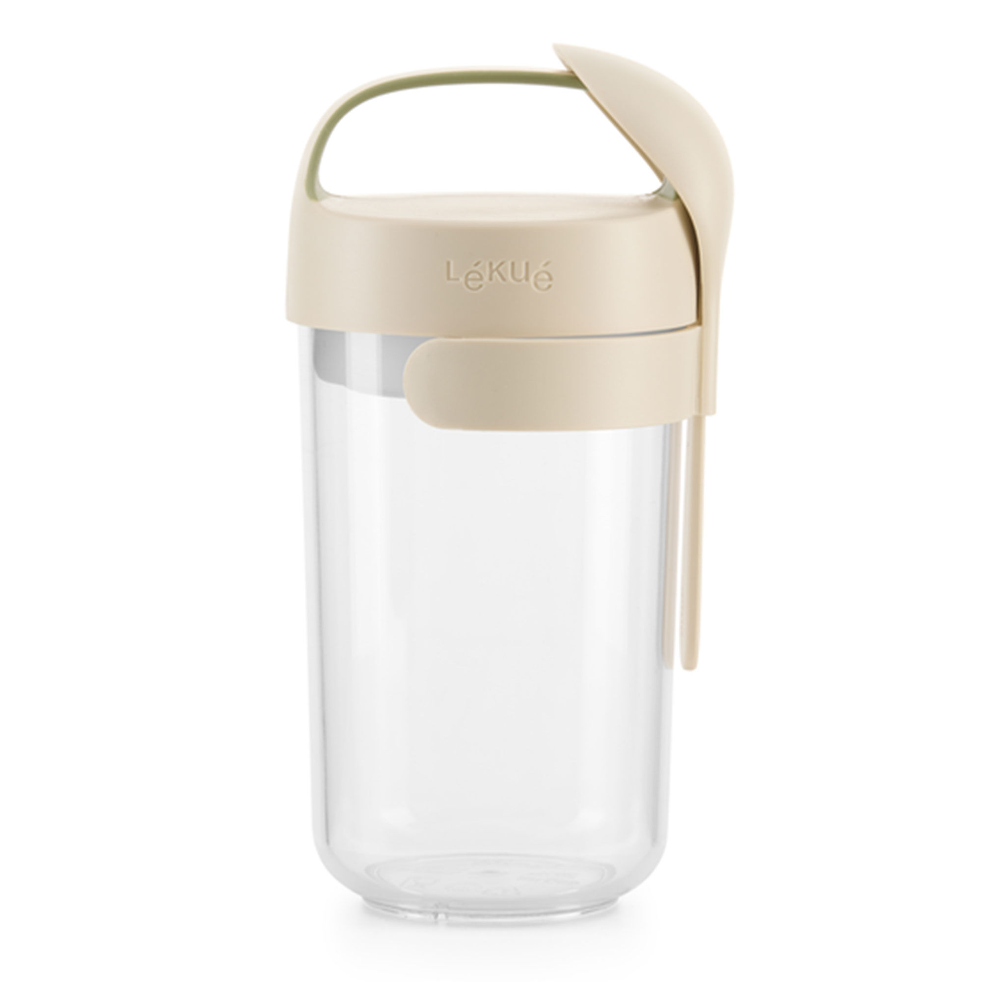 Lékué Natural beholder med ske 600 ml, beige