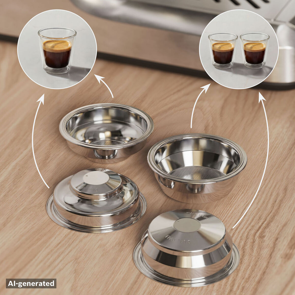 Serie 4 HomeCafé semi-automatisk espressomaskin