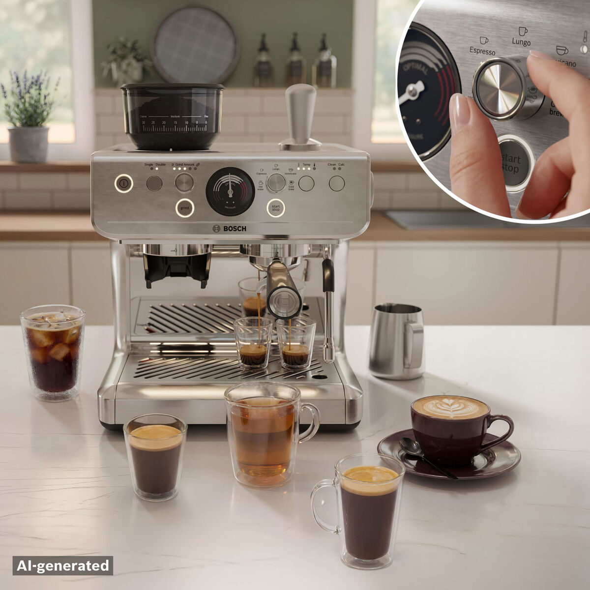 Serie 4 HomeCafé semi-automatisk espressomaskin