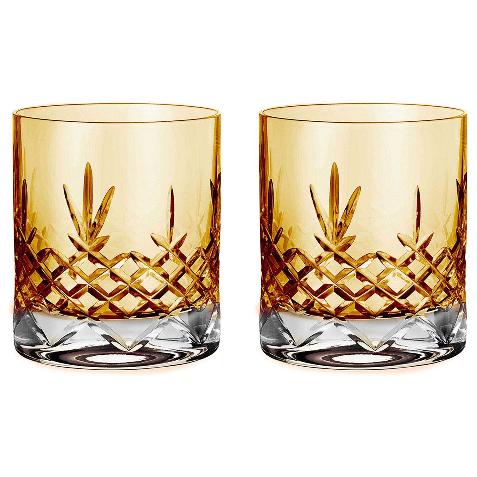 Vannglass 38 cl - Frederik Bagger - Crispy Lowball Citrine, Gul - 2 stk.