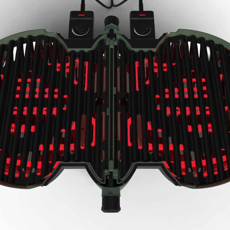 NomadiQ Bærbar elektrisk grill E-BBQ, grønn