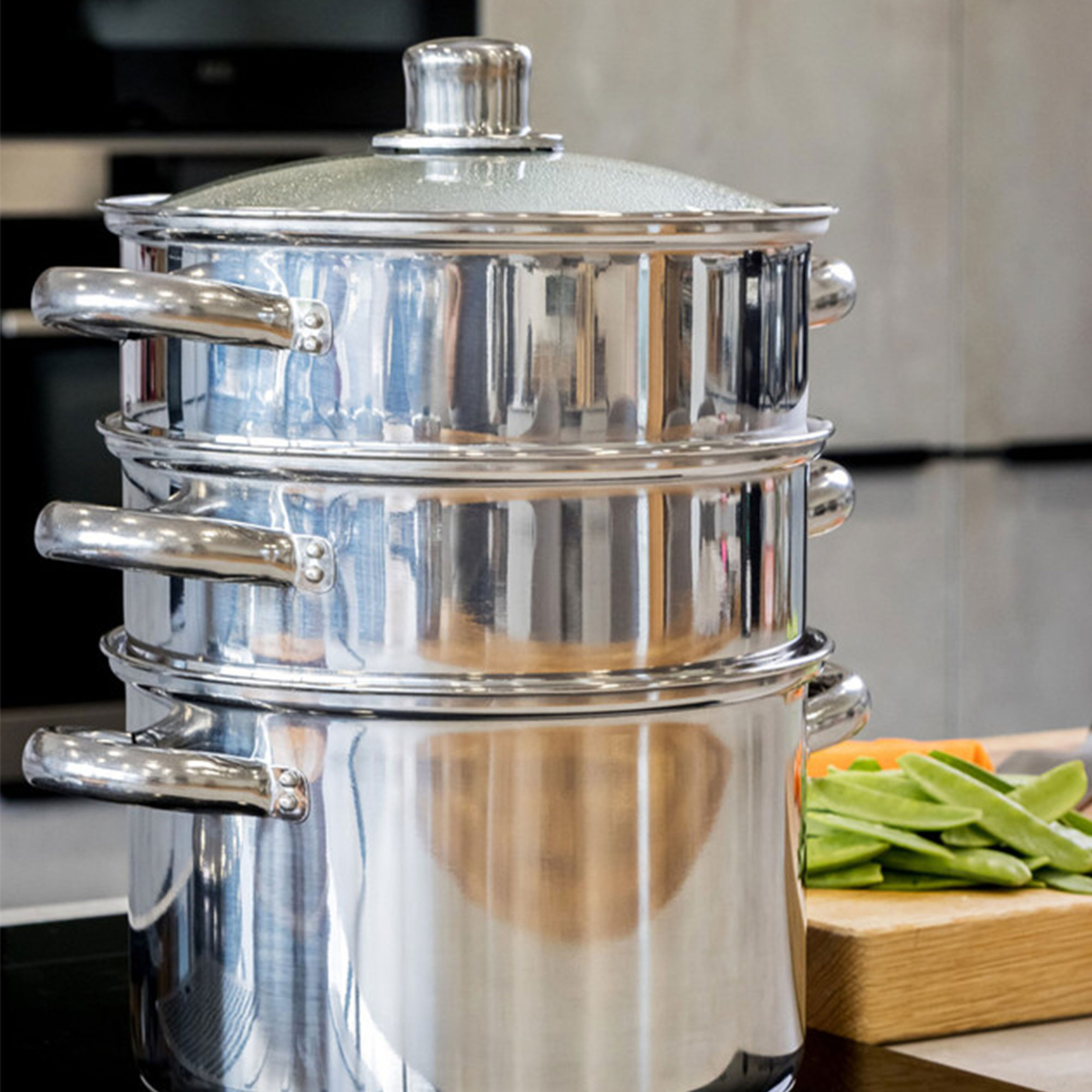 Ångkokare 4 delar 18 cm.